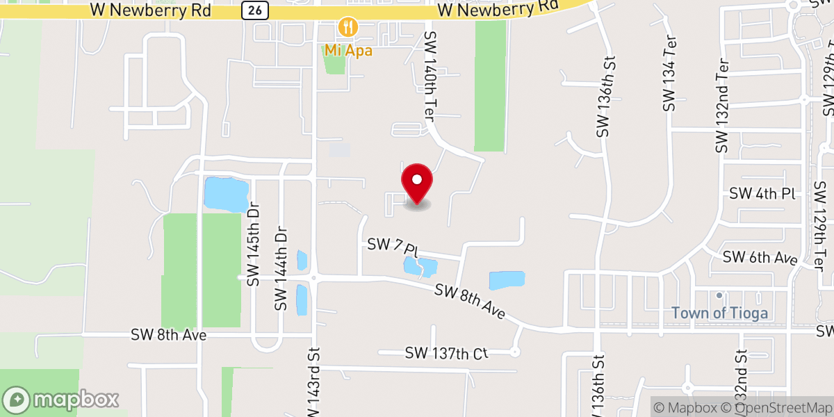 Map showing location of Bridge City Community Church