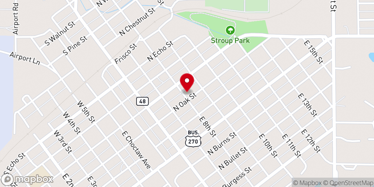 Map showing location of St Paul's Episcopal Church