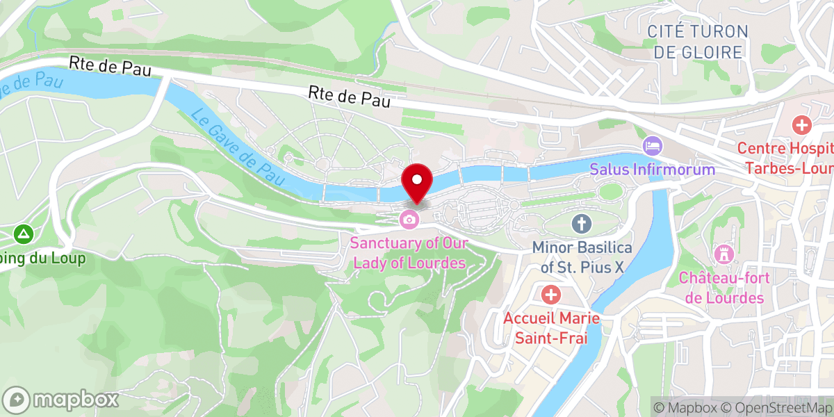 Map showing location of Santuario