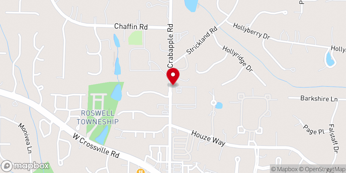 Map showing location of Northbrook United Methodist Church