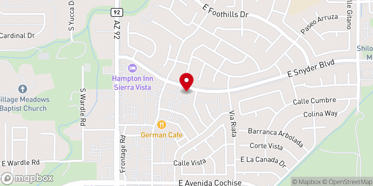 Map showing location of Trinity Orthodox Lutheran Church