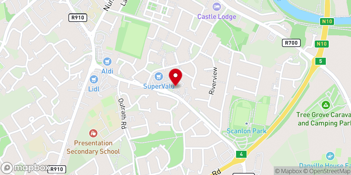 Map showing location of St. Fiacre's