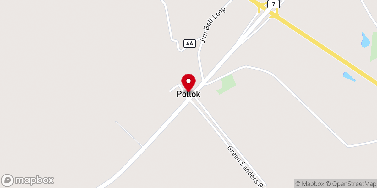 Map showing location of Pollok