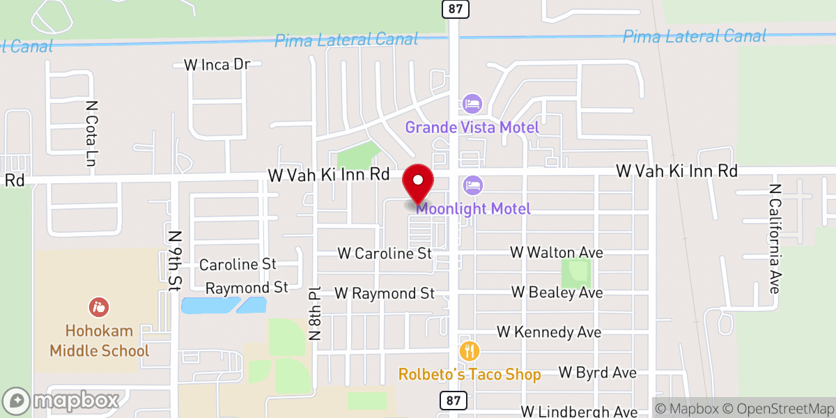 Map showing location of East Valley Apostolic Church (EVAC) | UPCI