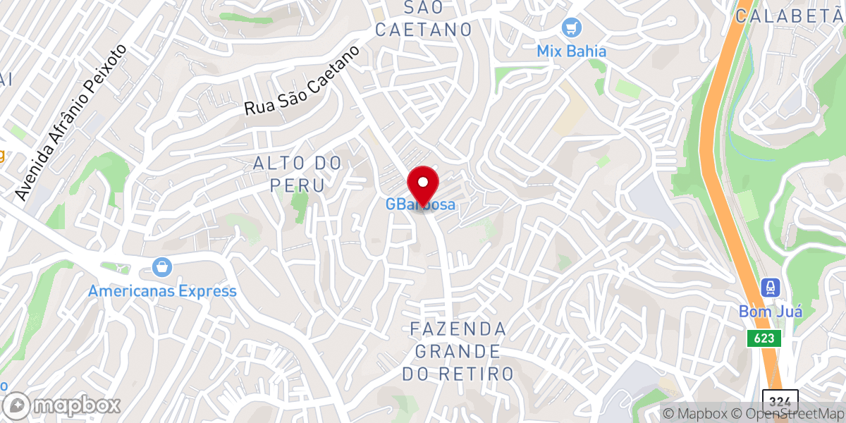 Map showing location of Assembleia de Deus em Salvador - Fazenda Grande do Retiro (Sede Setorial)