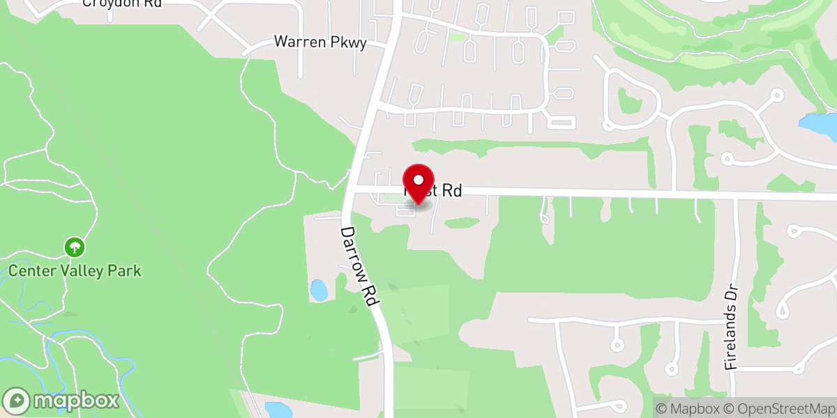 Map showing location of Faith United Methodist Church