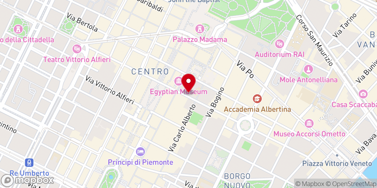 Map showing location of Oratorio di San Filippo Neri - Galleria Sottana Torino
