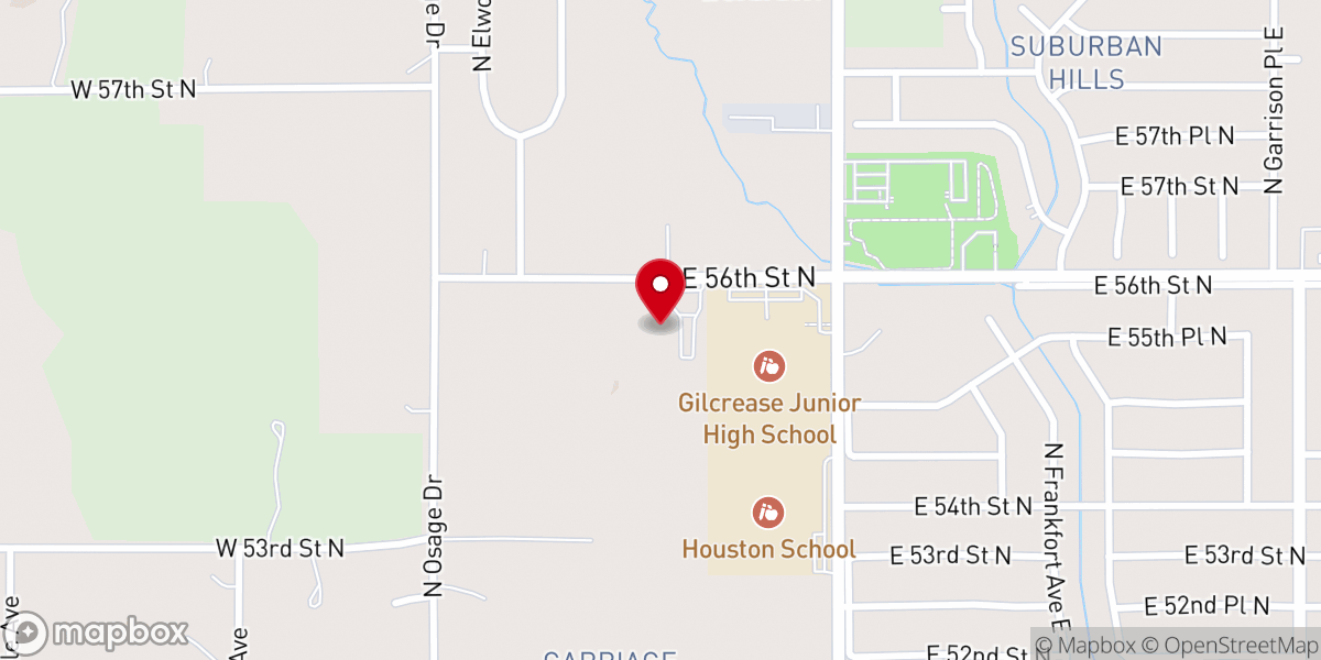 Map showing location of Antioch Baptist Church