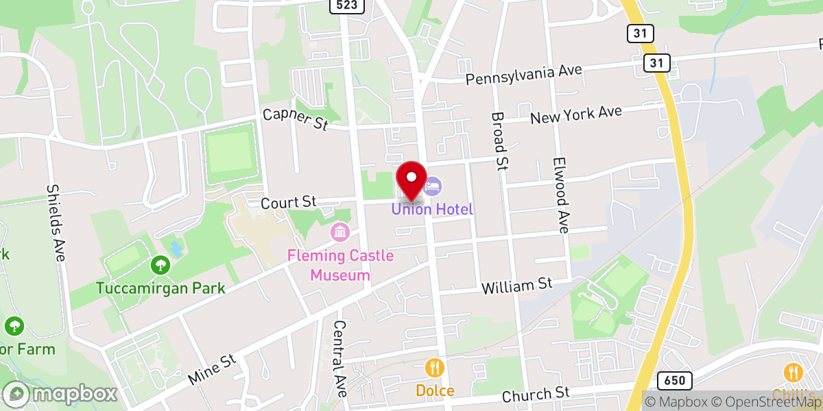 Map showing location of Atrios Elohim Church