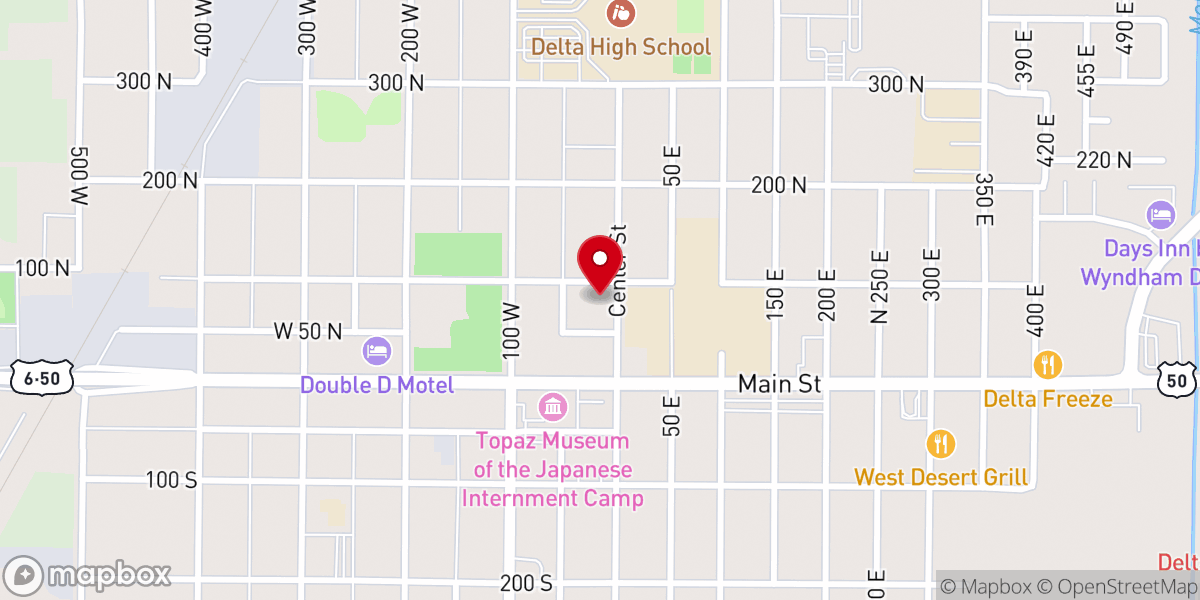 Map showing location of Church Craig S DDS