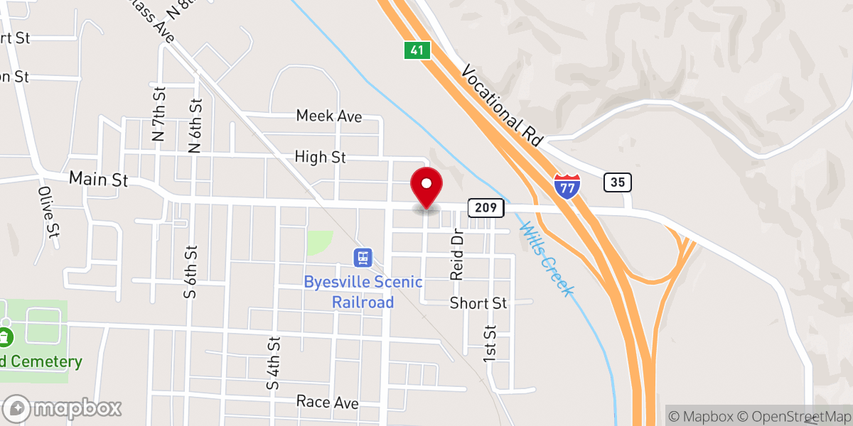 Map showing location of Main Ave Methodist Church