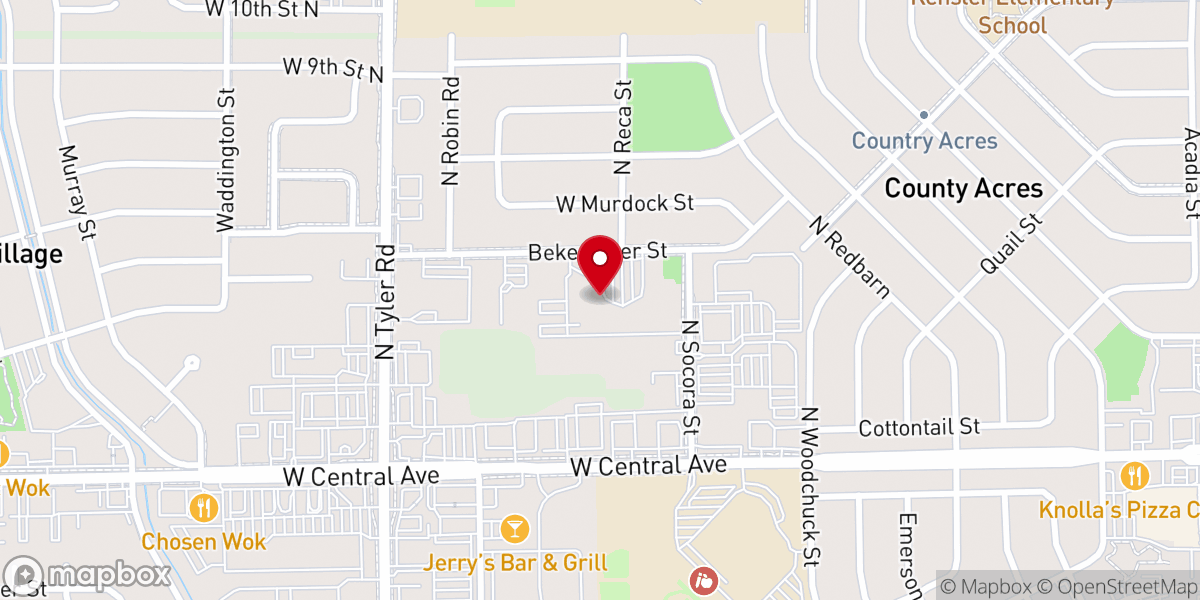 Map showing location of St. Francis of Assisi Catholic Church