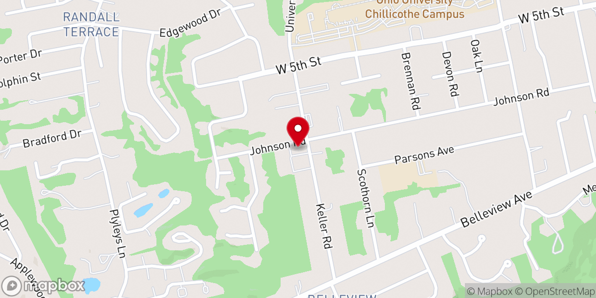 Map showing location of Calvary Apostolic Church