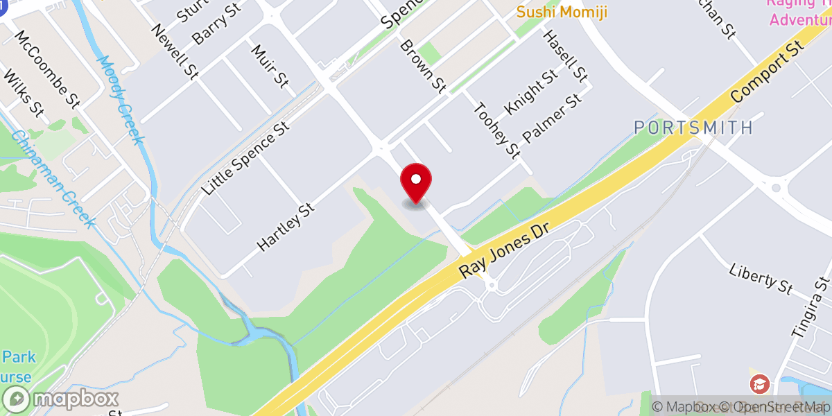 Map showing location of First Church Cairns