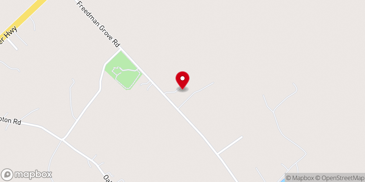 Map showing location of Grace Point Worship Center