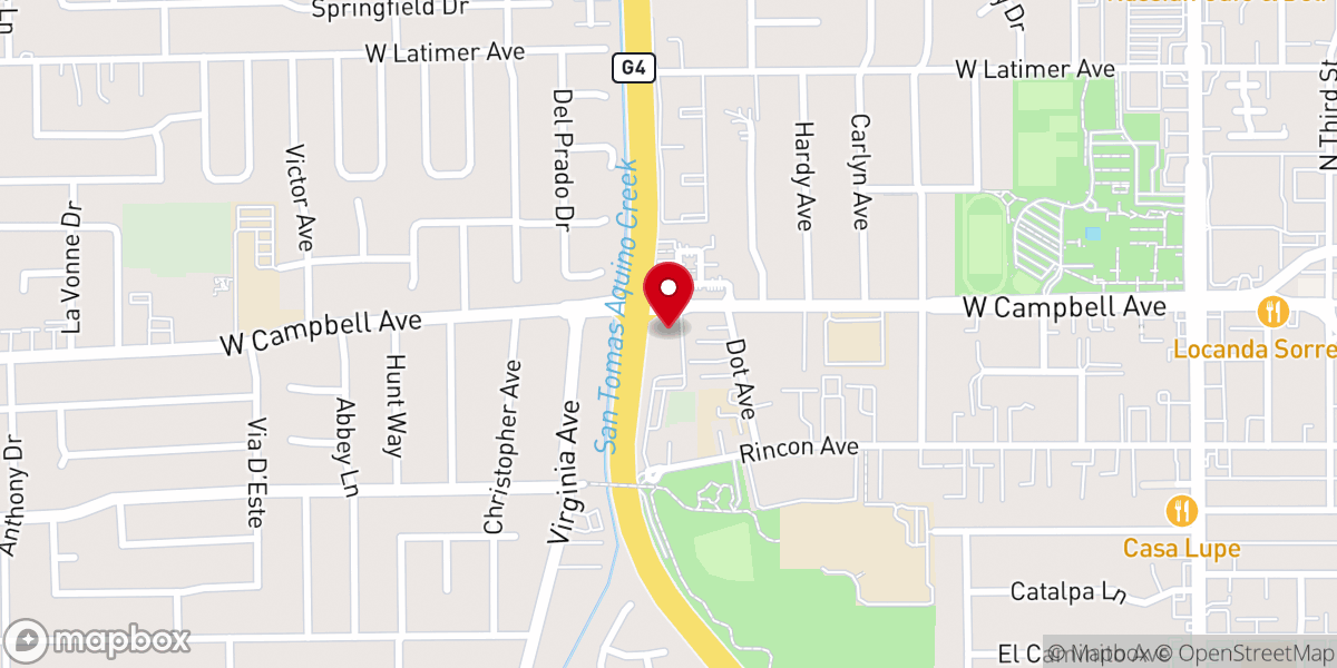 Map showing location of Campbell Seventh-day Adventist Church