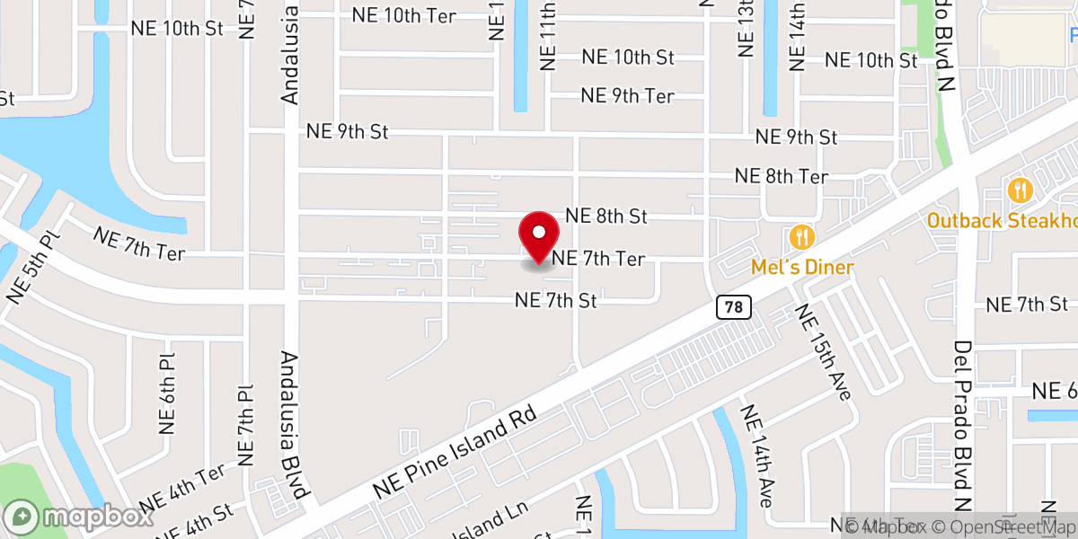Map showing location of Mullins & Curtis Affordable Funerals and Cremations