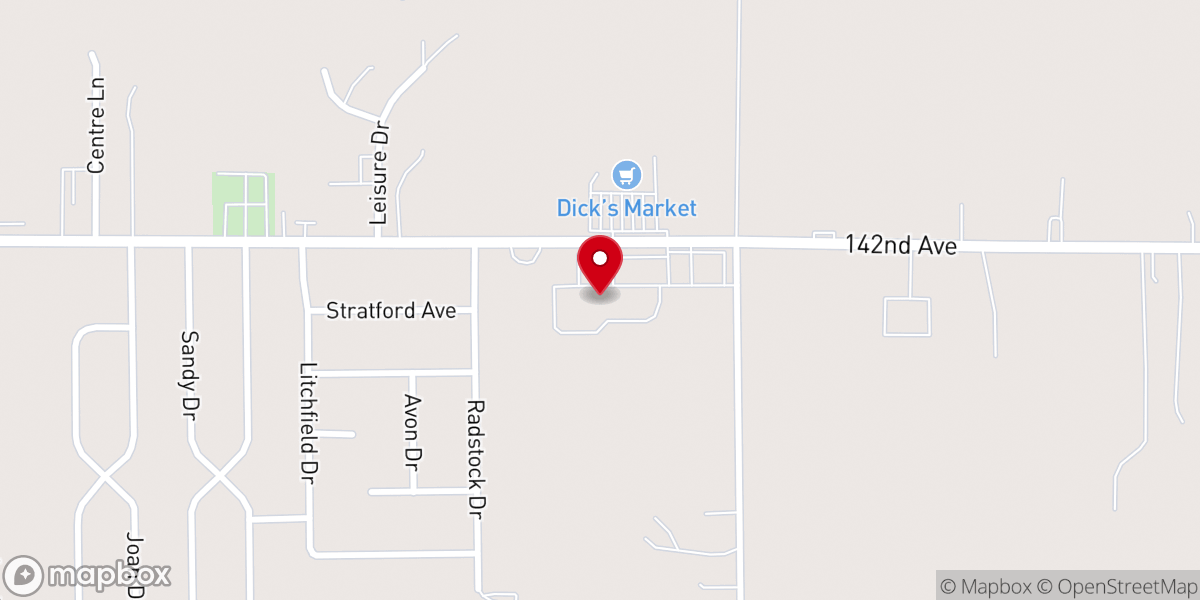 Map showing location of CrossWind Community Church