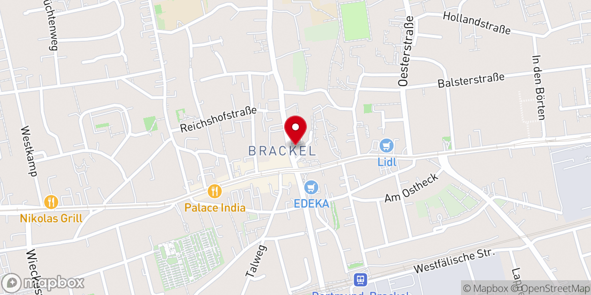 Map showing location of Ev. Kirchengemeinde Dortmund-Brackel