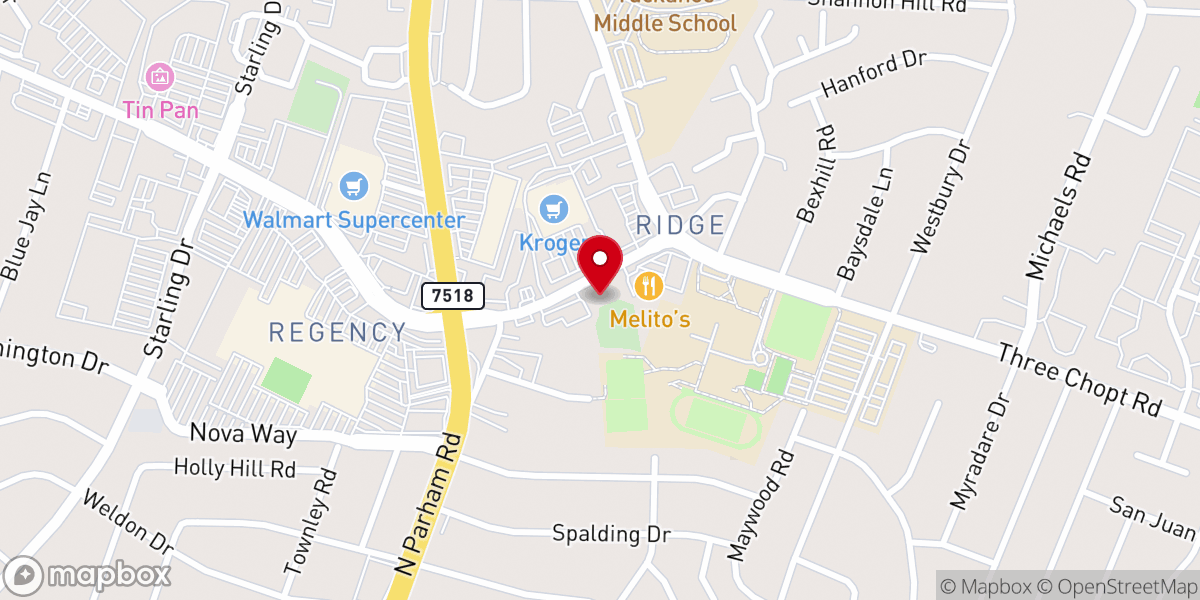 Map showing location of Arabic Baptist Church