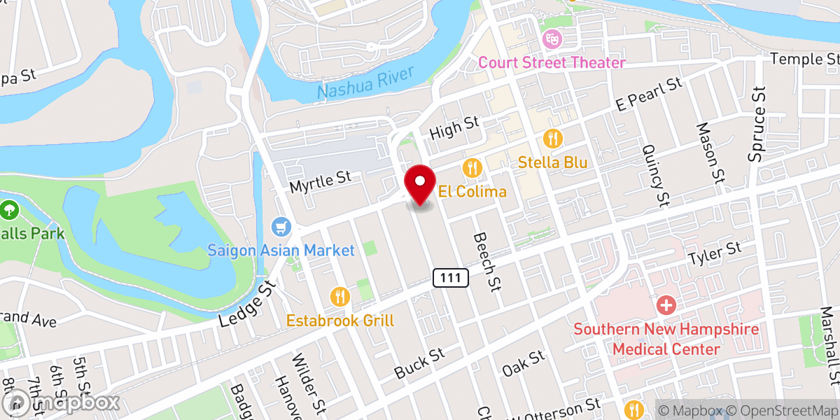 Map showing location of Southern New Hampshire Rescue Mission