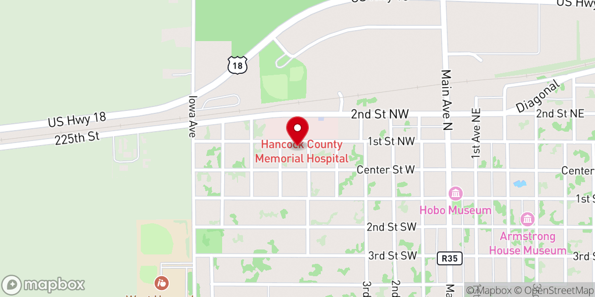 Map showing location of First Lutheran Church