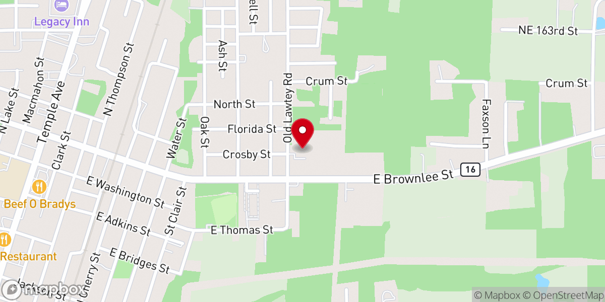 Map showing location of Gainesville District Church of God by Faith