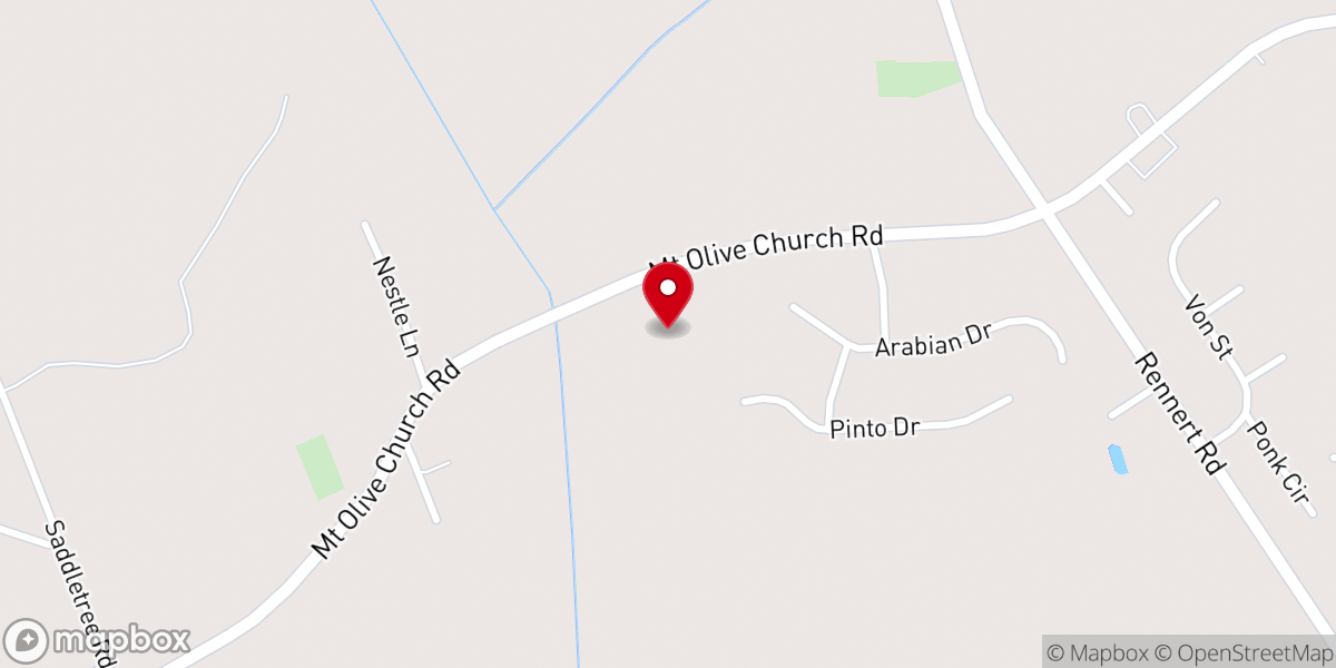 Map showing location of Saddletree Community Center