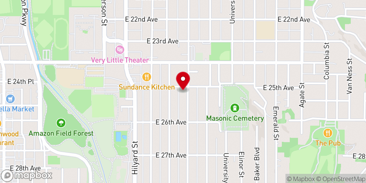 Map showing location of Wesley Foundation Center