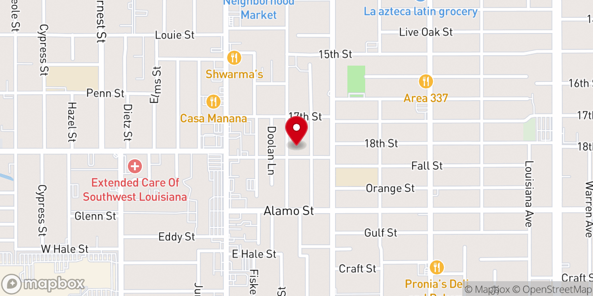 Map showing location of Greater Freeman Church of God In Christ