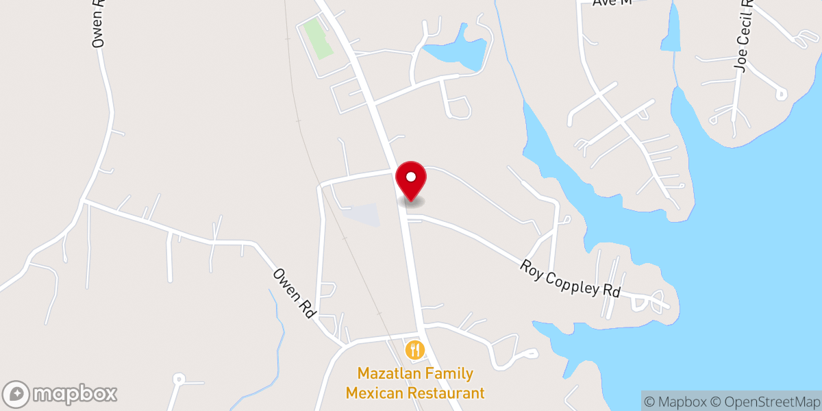 Map showing location of Upper Room Food Ministries