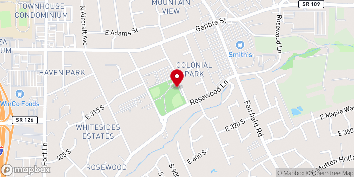 Map showing location of Chapel Park