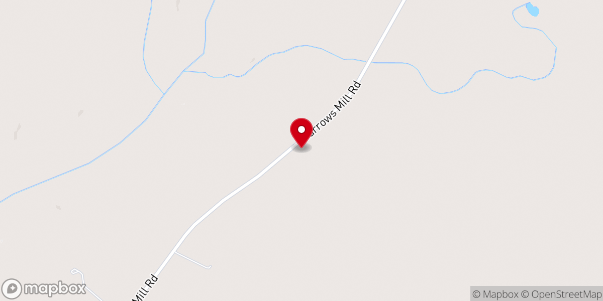 Map showing location of Boone's Chapel Baptist Church