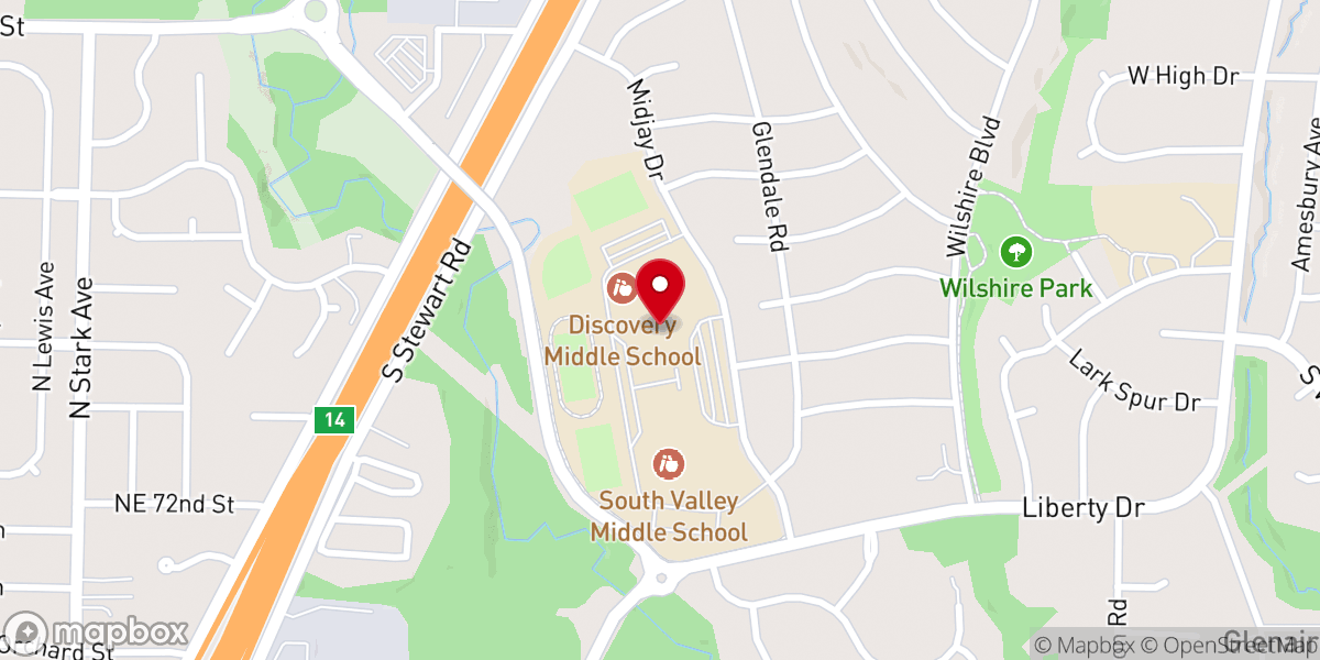 Map showing location of Discover Church Liberty
