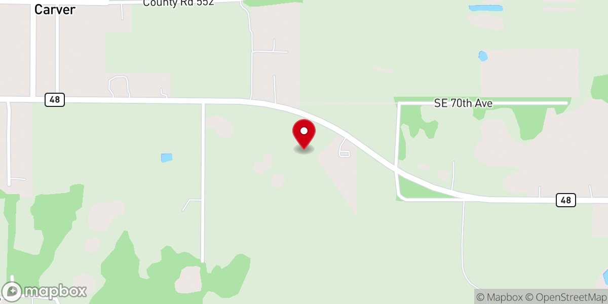 Map showing location of Cornerstone Baptist Church