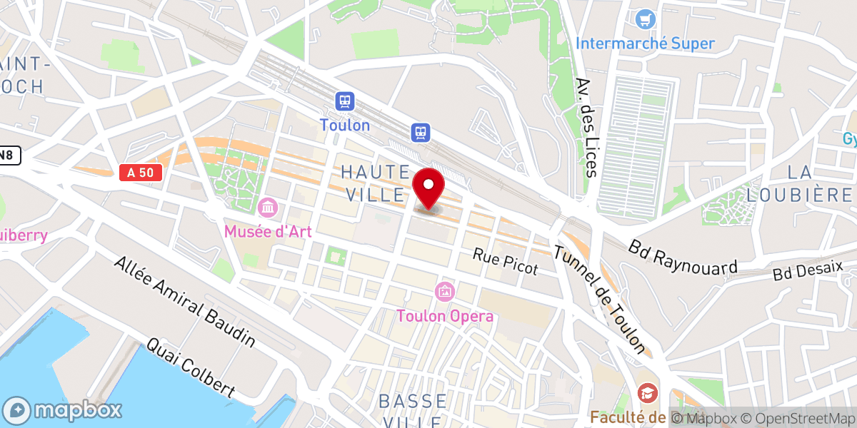 Map showing location of "La Résidence" Pères Maristes