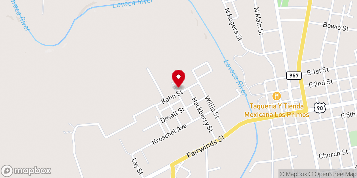 Map showing location of Church of Christ