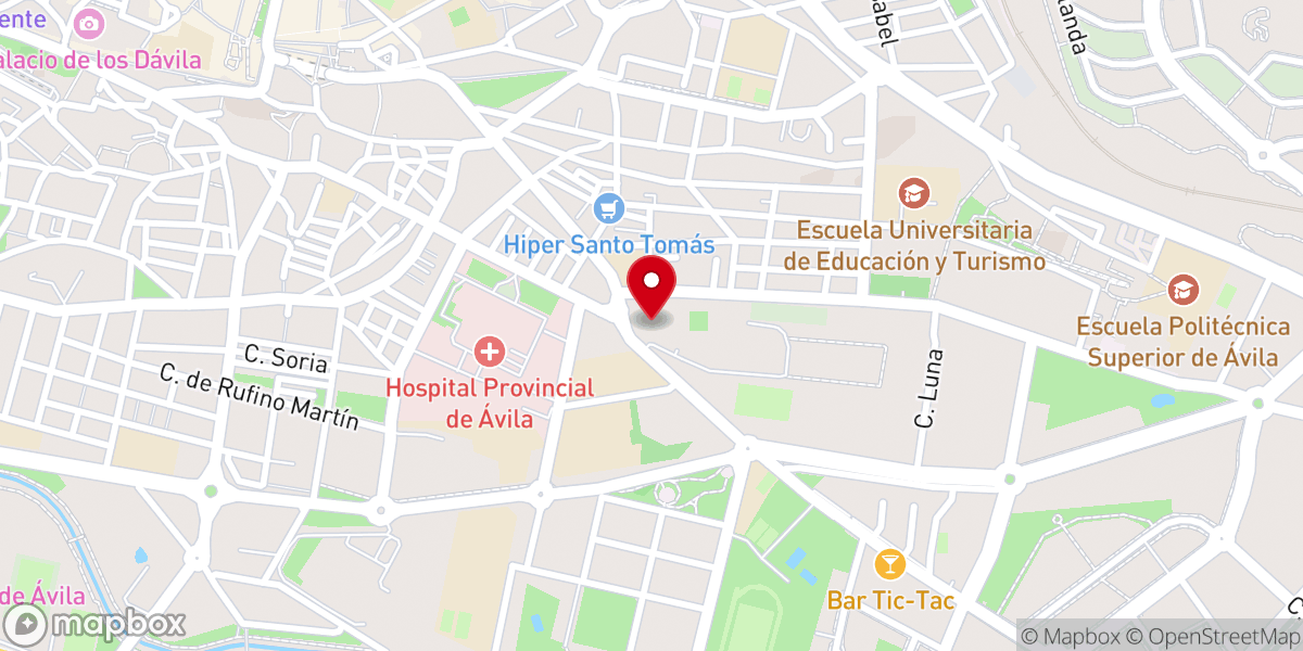 Map showing location of Claustro del Noviciado
