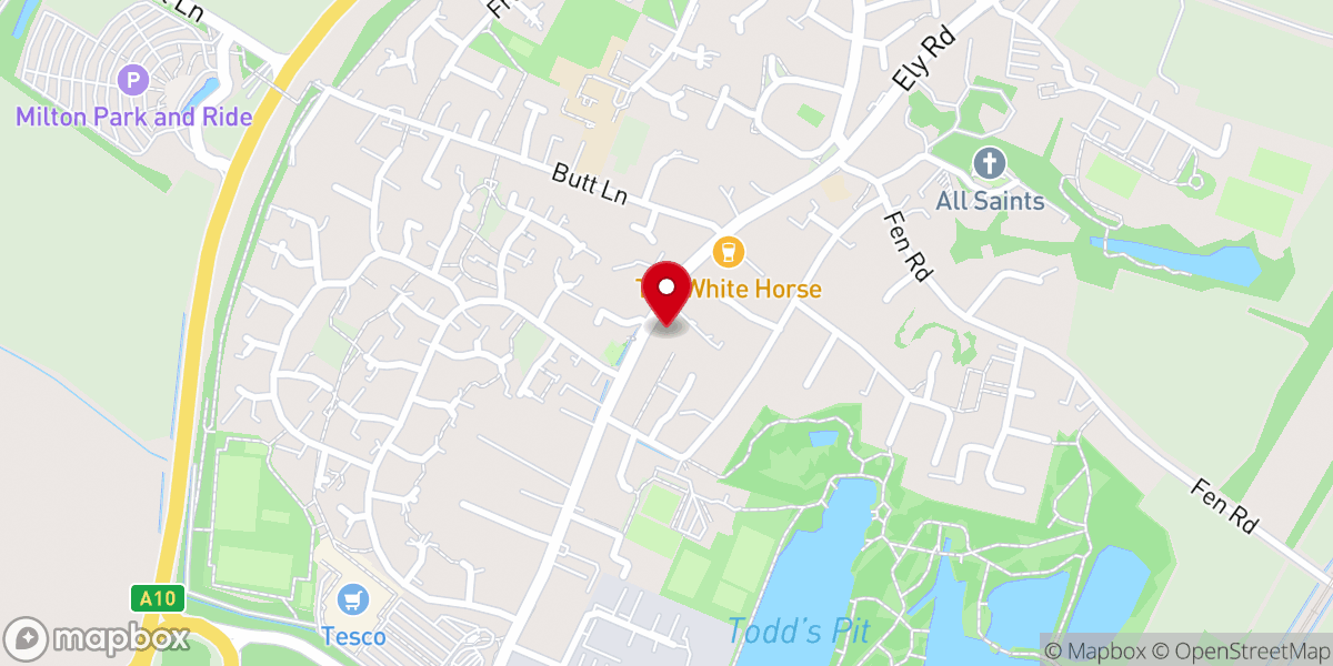 Map showing location of New Apostolic Church Cambridge