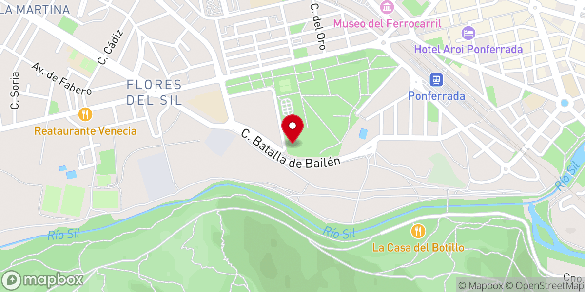 Map showing location of Auditorio Municipal de Ponferrada