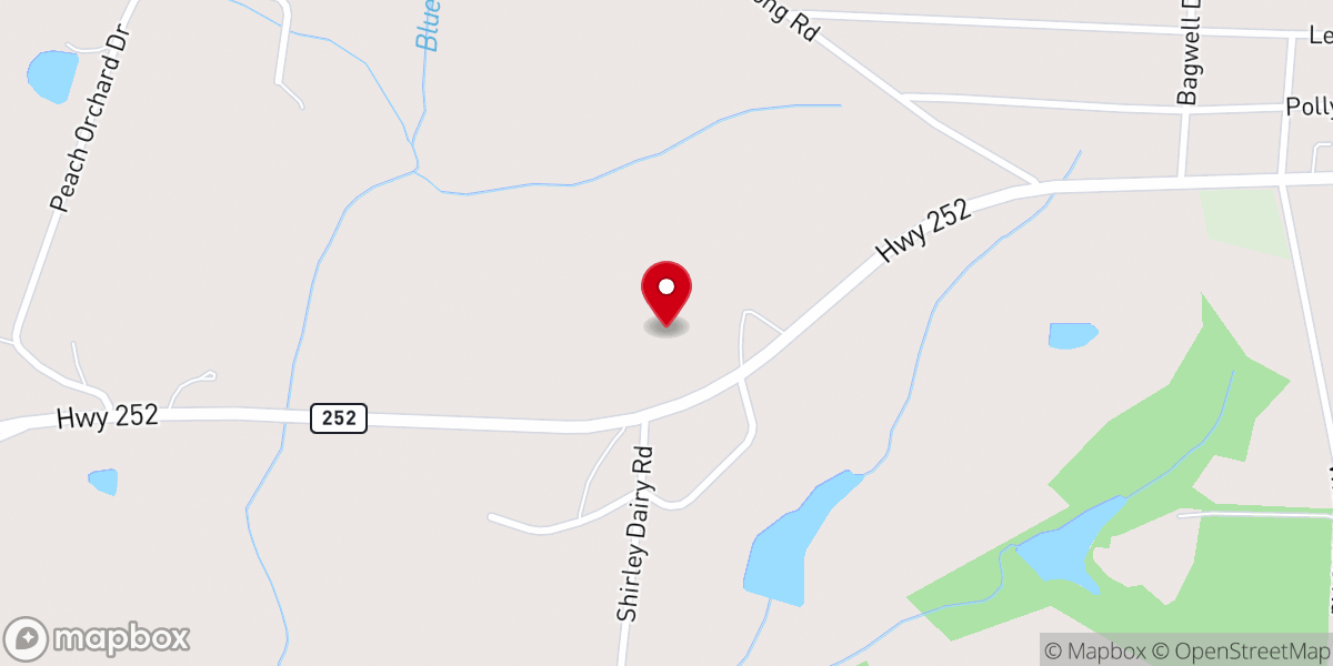 Map showing location of Blessed Hope Praise and Worship Center