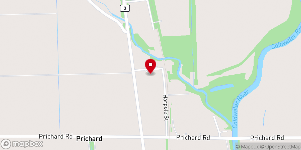 Map showing location of Love Temple Fellowship Church