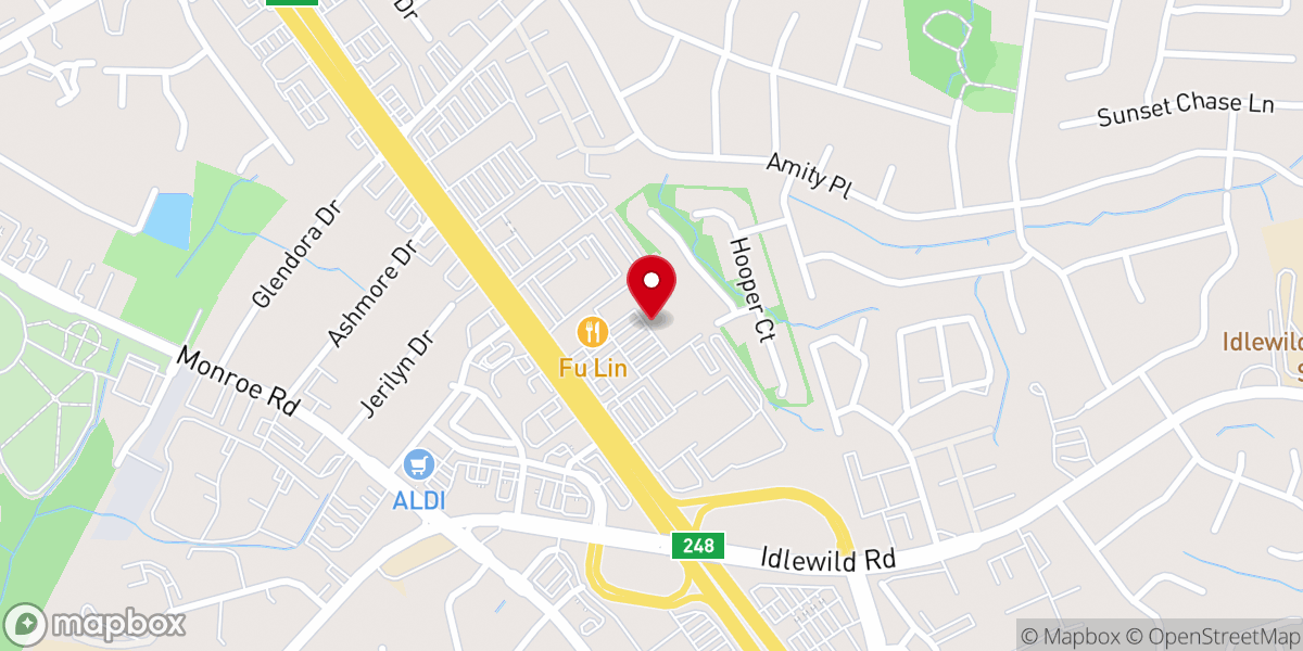Map showing location of Unity Charlotte International