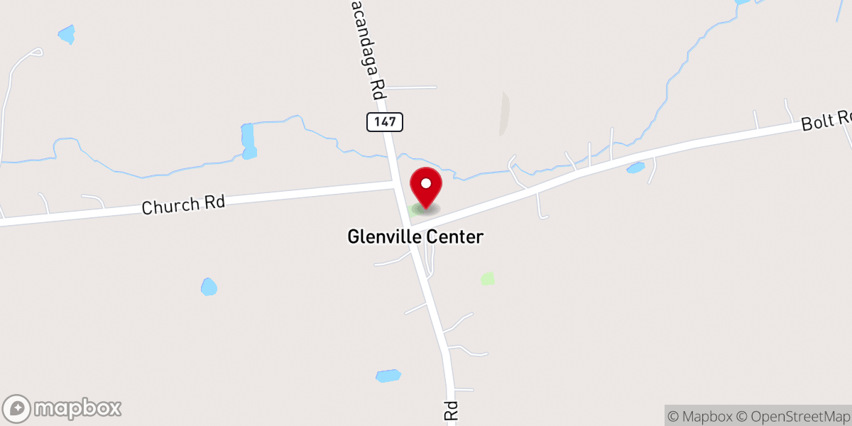 Map showing location of Centre Glenville United Methodist Church