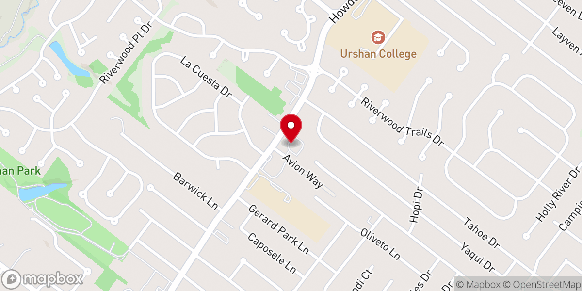 Map showing location of North County Community Church