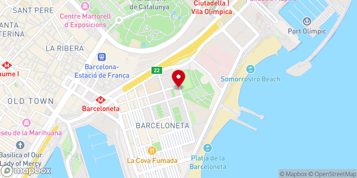 Map showing location of Iglesia