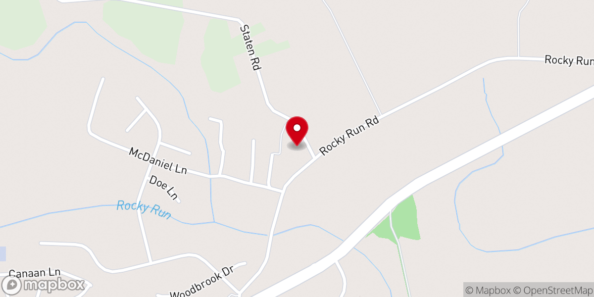 Map showing location of St James A.M.E. Zion Church