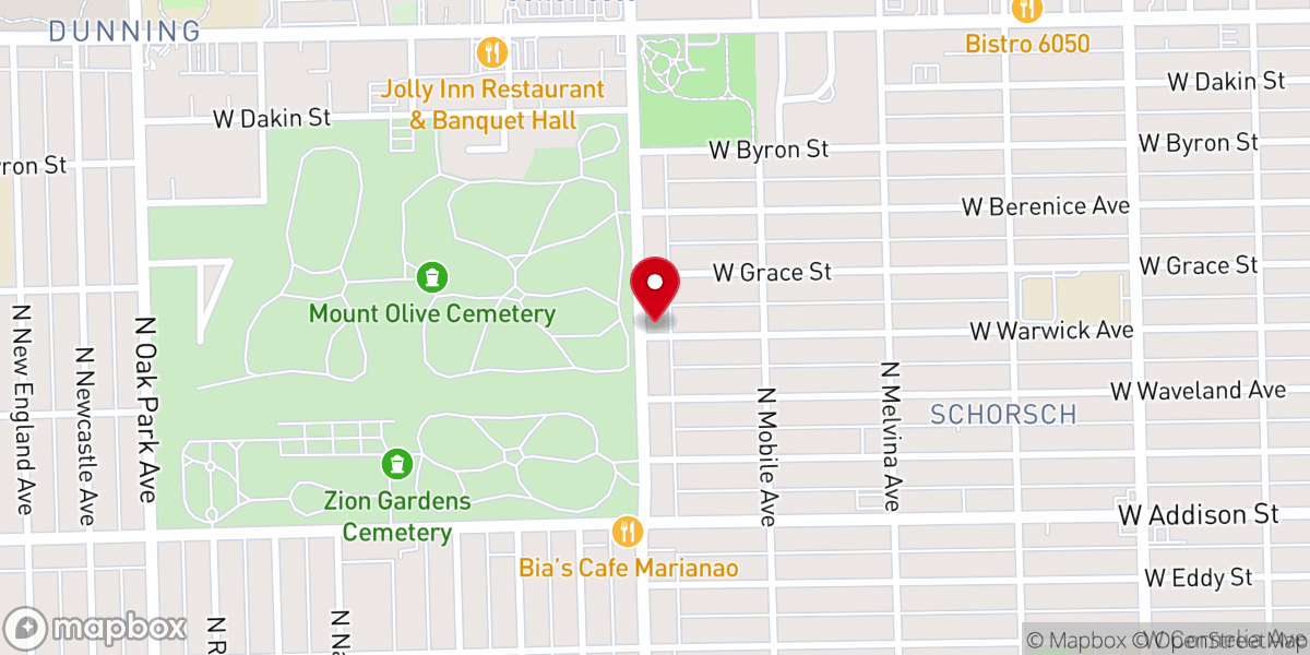 Map showing location of Philadelphia Pentecostal Church