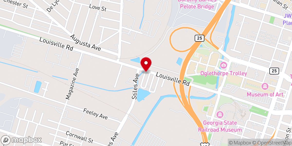 Map showing location of Saint Marks Baptist Church