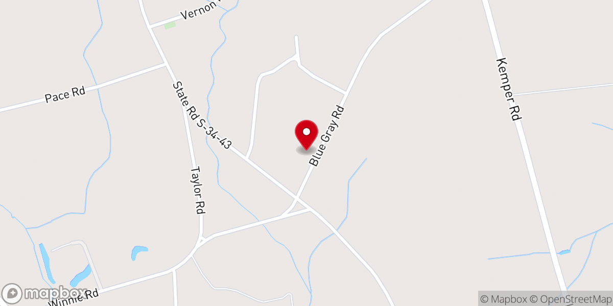 Map showing location of Wildwood Free Will Baptist Church